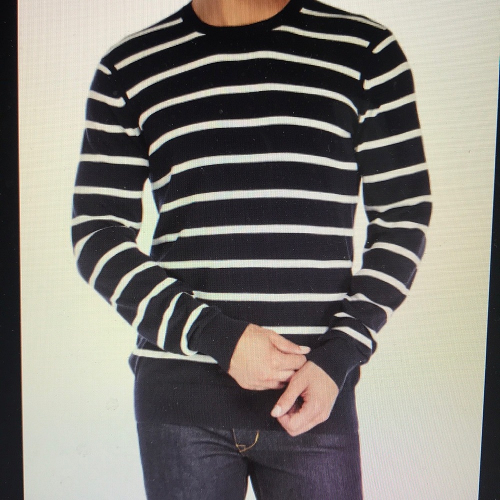 Ben Sherman men’s lightweight striped knit sweater